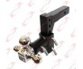  Tri-Ball Swivel 13" Adjustable Trailer Tow Hitch Mount 2" Receivers Solid Shank